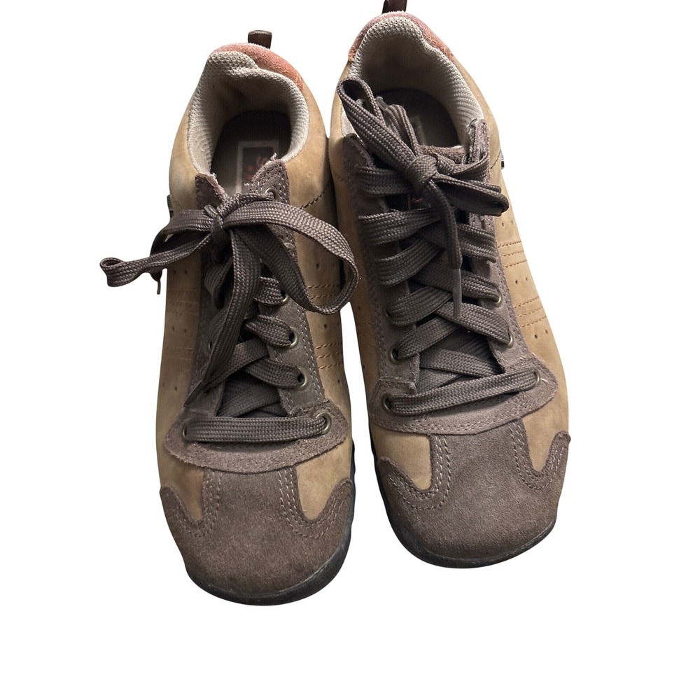 Skechers Leather Sneakers Womens 8.5 Brown